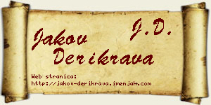 Jakov Derikrava vizit kartica